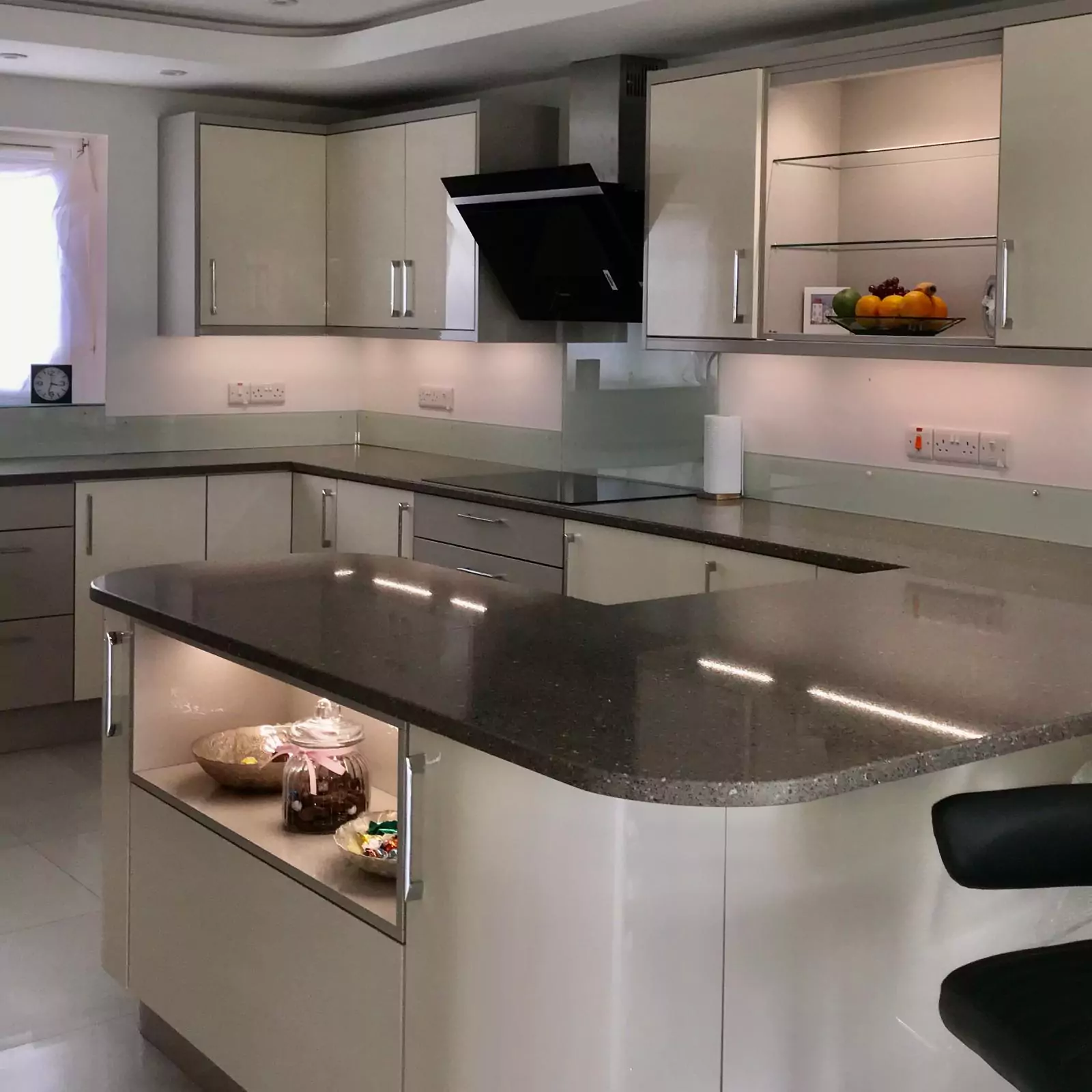 Modern Kitchen with Bar Seating