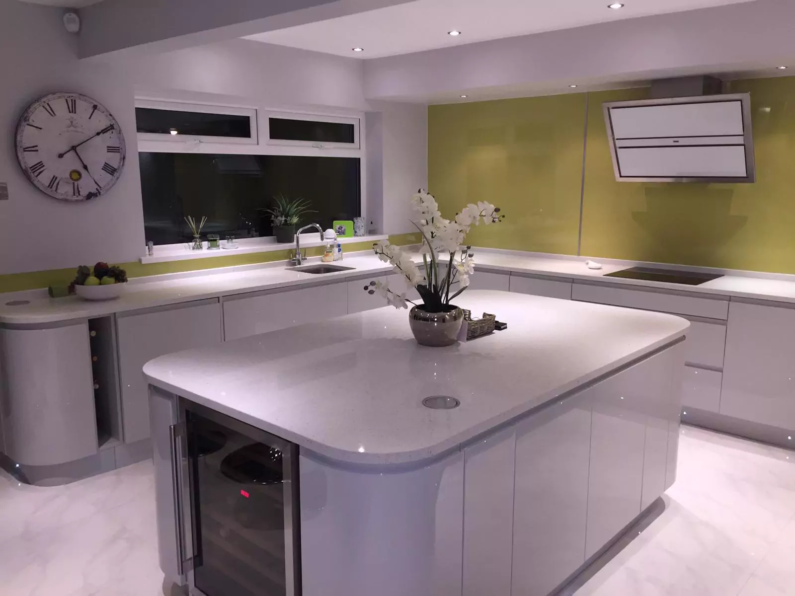 Contemporary Kitchen with Wood Accents