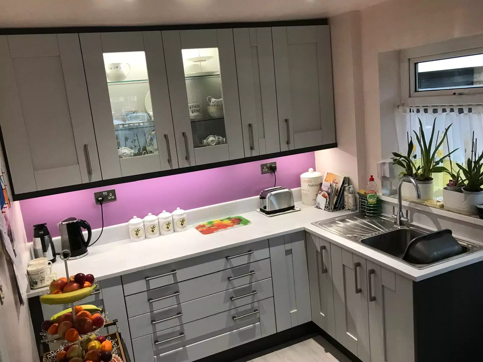 Modern Kitchen with Chrome Fixtures
