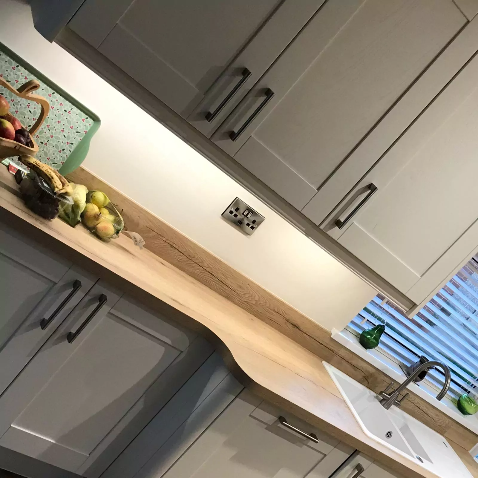 Contemporary Kitchen with Corner Storage