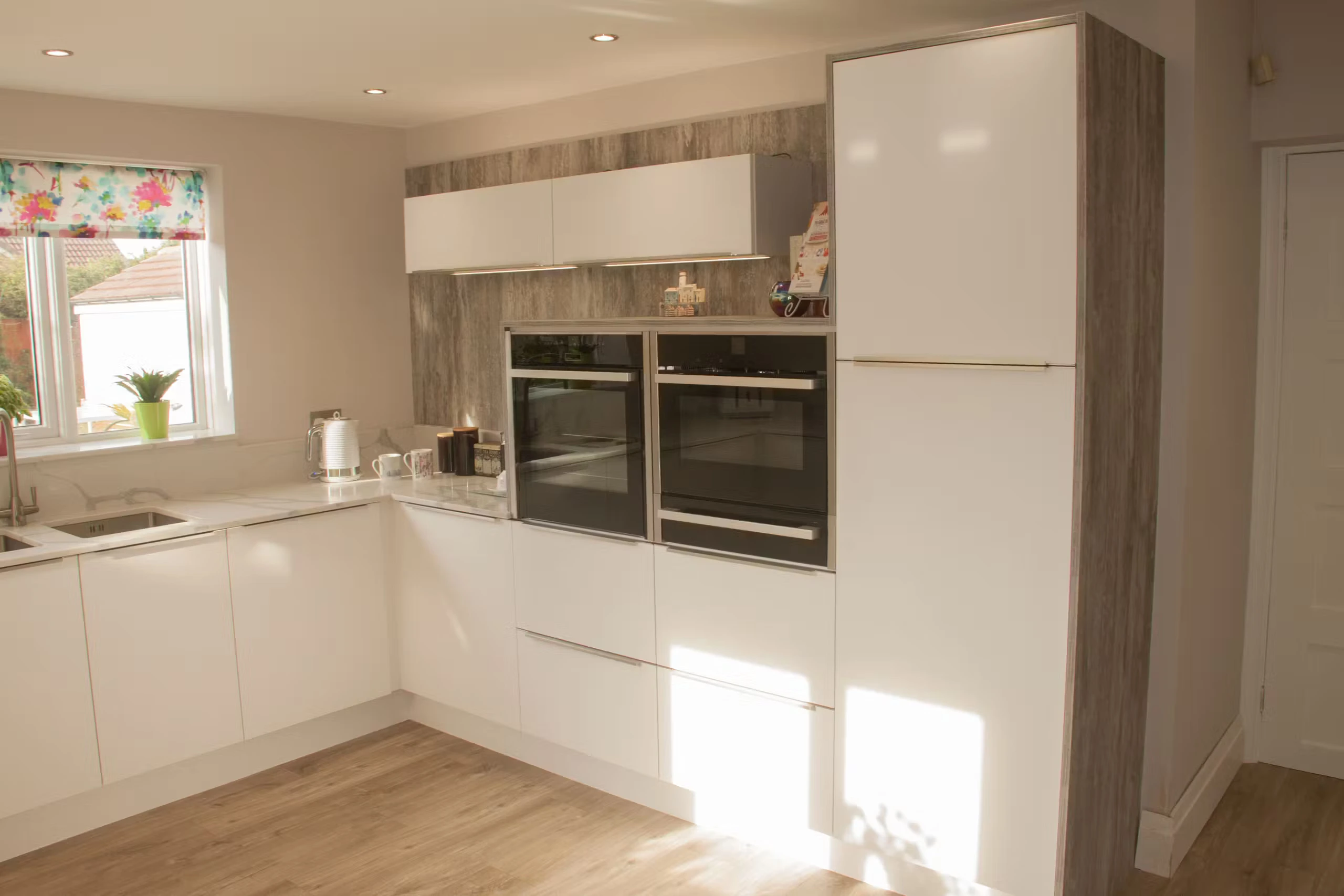 Kitchen makeover transformation Yorkshire showing bright modern kitchen after renovation