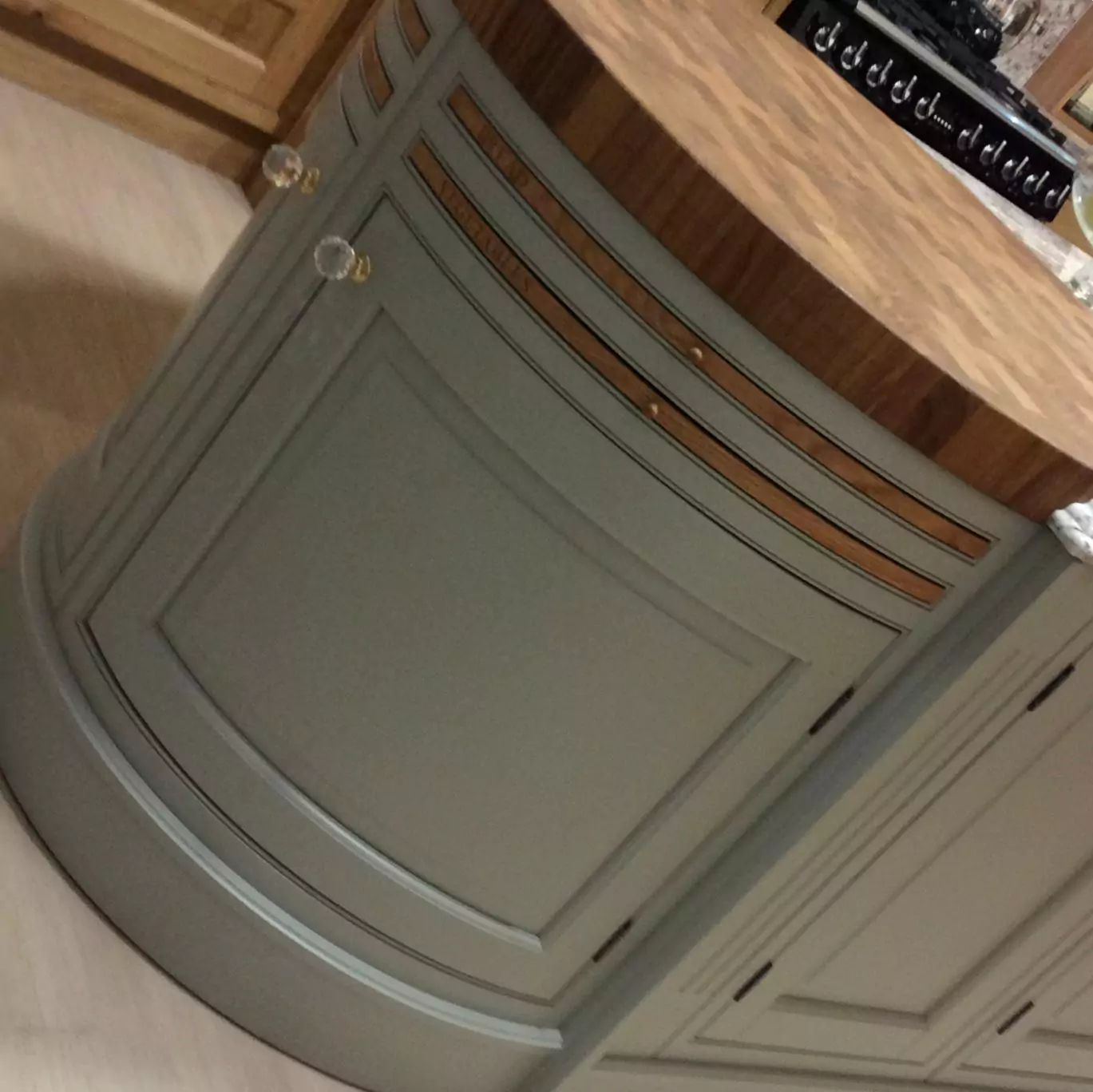 Contemporary Kitchen with Corner Carousel